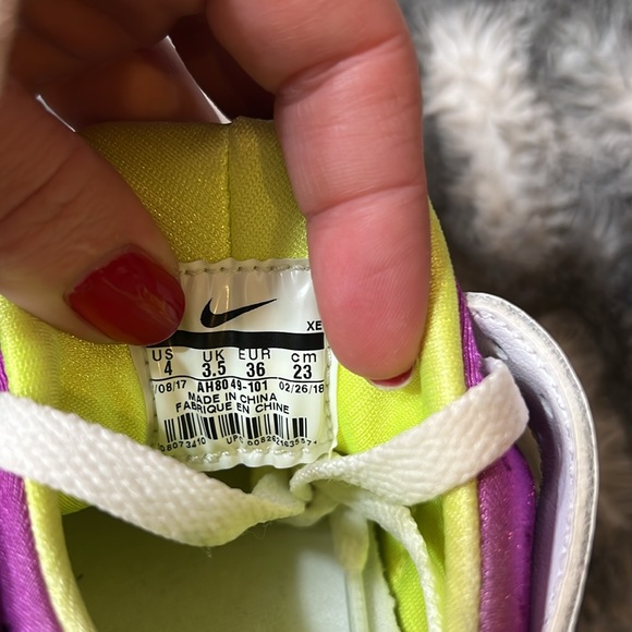 29: Nike Air Huarache Run ‘91 QS : White Black- Neon Yellow (AH8049-101) Size 4 main image 5